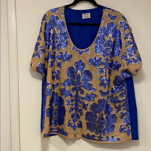 designer sequin tops